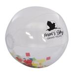 TH717 16" Confetti Beach Ball With Custom Imprint